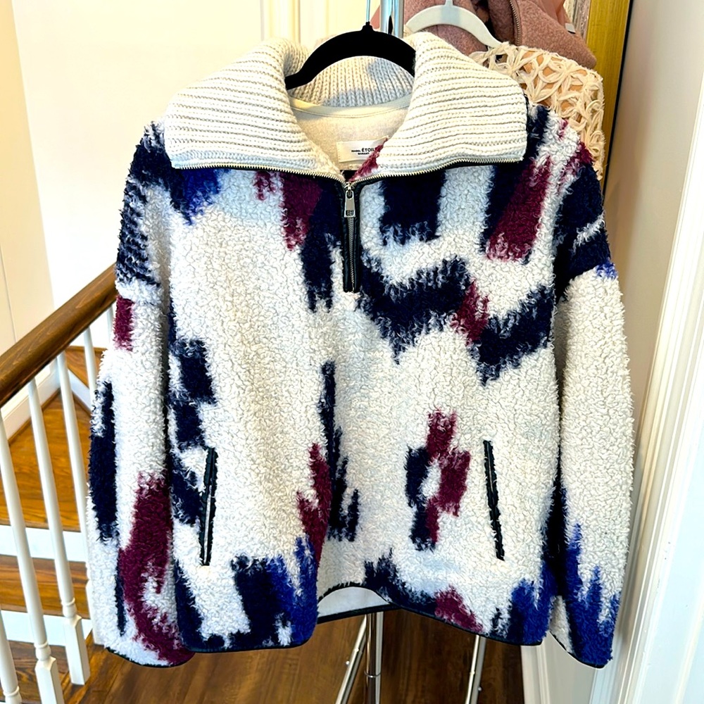 Isabel Etoile Marant Aztec Faux Fur pullover | Size 42 | Worn 1x